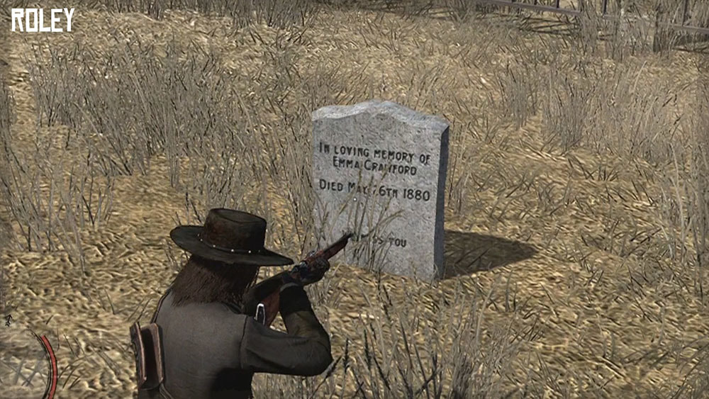 Emma Crawford grave in Red Dead Redemption